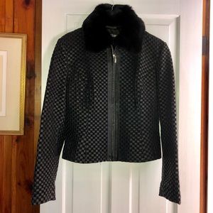 NWOT Marvin Richards leather & fur jacket